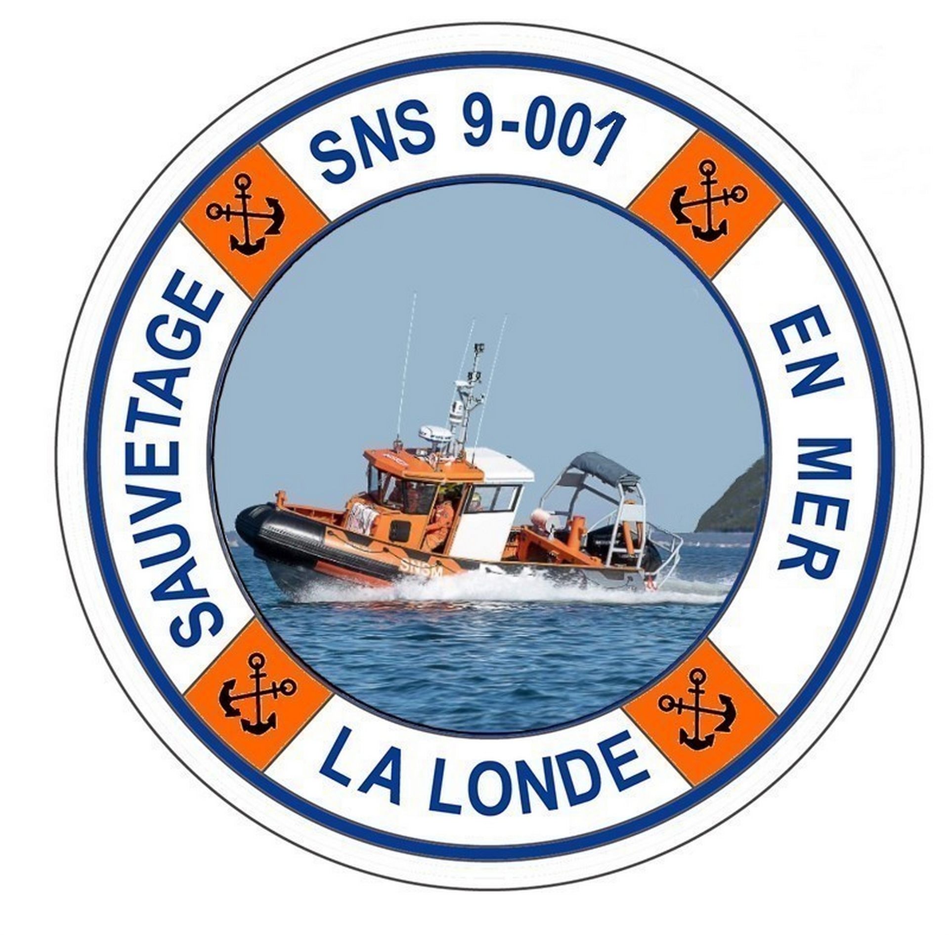 Écusson de la station : SNS 9-001, sauvetage en mer, La Londe